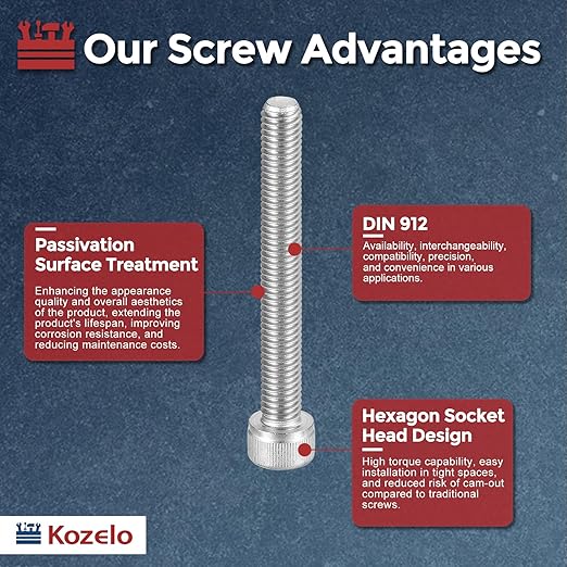 Kozelo 10pcs Socket Head Cap Screws - Image 3