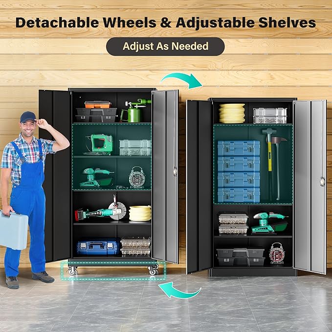 SISESOL Metal Storage Cabinet - Image 4