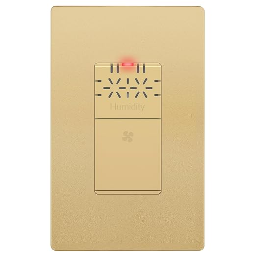 LIDER No Neutral Wire Required Humidity Sensor Switch, Automatic Humidity by LIDER