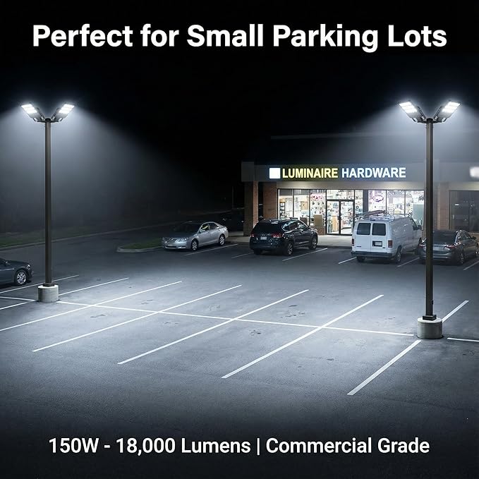 XXBSAZ 150W LED Flood Light Outdoor, High Output Plug-in & Hardwired Security - Image 6