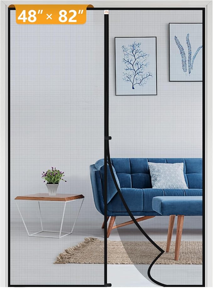 yotache Door Net Screen with Magnet Fits Door Size 48 x 82, Screen Size 50" x by yotache