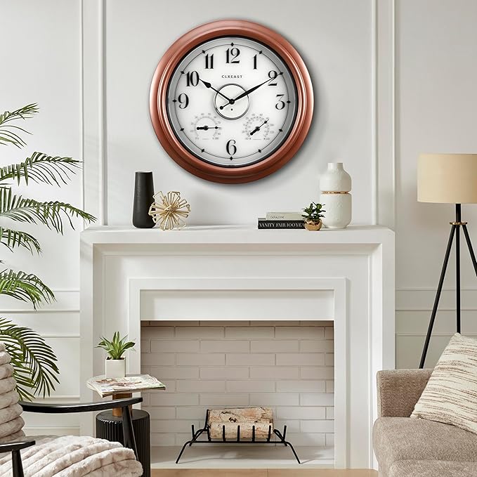 CLXEAST 18 Inch Illuminated Outdoor Indoor Clocks - Image 7