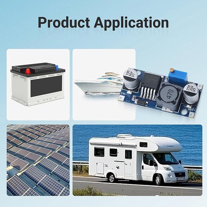 KERWINN 5PCS LM2596 DC-DC Buck Converter Step Down Module, 3.0-40V to 1.5-35V - Image 6