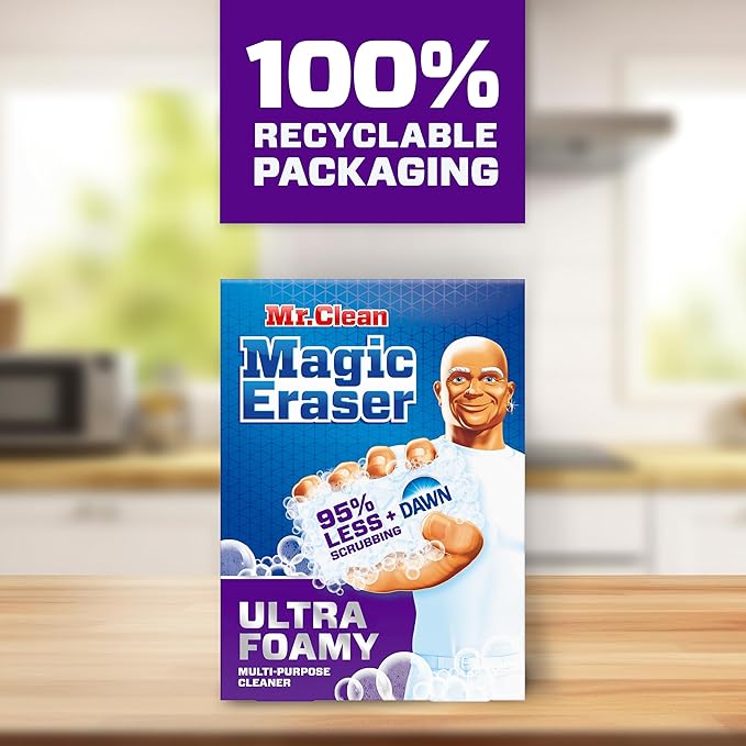 Mr. Clean Magic Eraser Foaming Sponge, All Purpose Cleaner, Dawn Cleaning Power - Image 8
