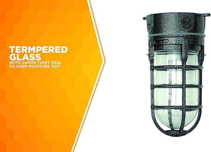 Woods L1706BLK Vandal Resistant 150W Incandescent Security Light, Ceiling Mount - Image 5