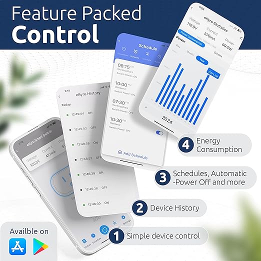 eKyro Smart Plug Energy Monitoring | Compatible - Image 3