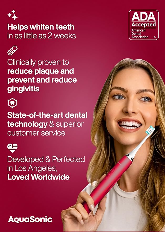Aquasonic Vibe Series Ultra-Whitening Toothbrush – ADA Accepted Electric - Image 6