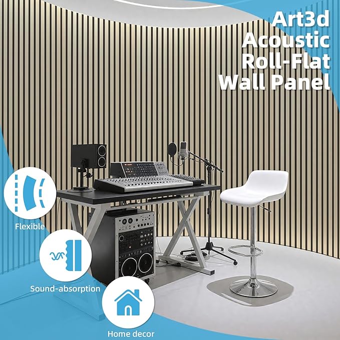 Art3d 2-Pack Acoustic Wood Slat Wall Panel - Image 5