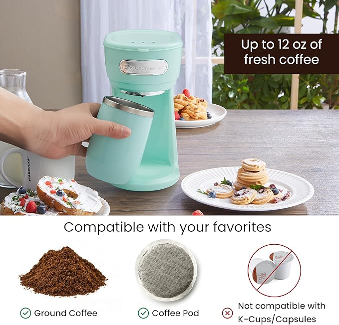 Elite Gourmet EHC242M Personal Single-Serve Compact Coffee Maker Brewer - Image 4