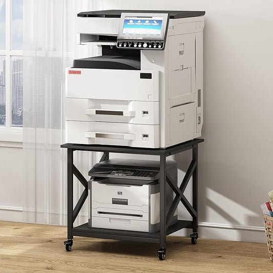 Fannova 2 Tier Large Printer Stand, 23.6 x 23.6 x 22.6 Inches Square Printer by Fannova