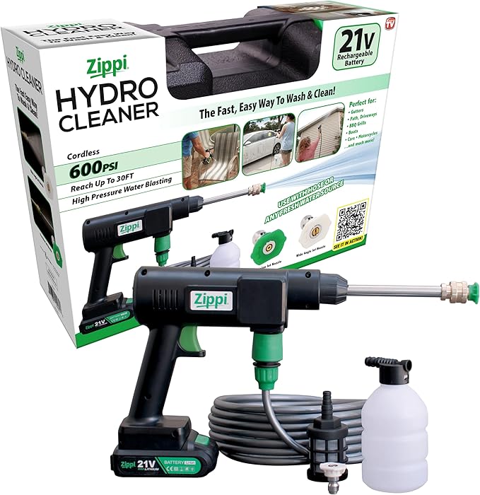 Zippi Hydro Cleaner Standard 2025 – Cordless High-Pressure Scrubber by Zippi
