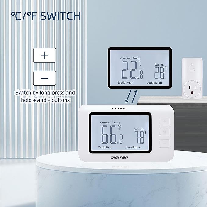 Wireless Thermostat for House, SENSTREE Remote Temperature Controller, - Image 2