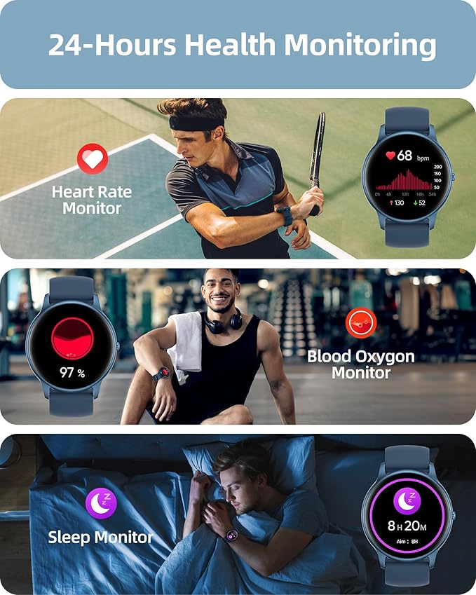 Parsonver Smart Watch for Women Men Compatible - Image 3