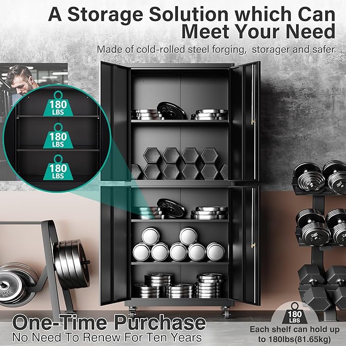SISESOL Metal Storage Cabinet - Image 6