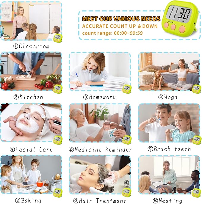 Classroom Timers for Teachers Kids Large Magnetic Digital Timer Teacher - Image 2
