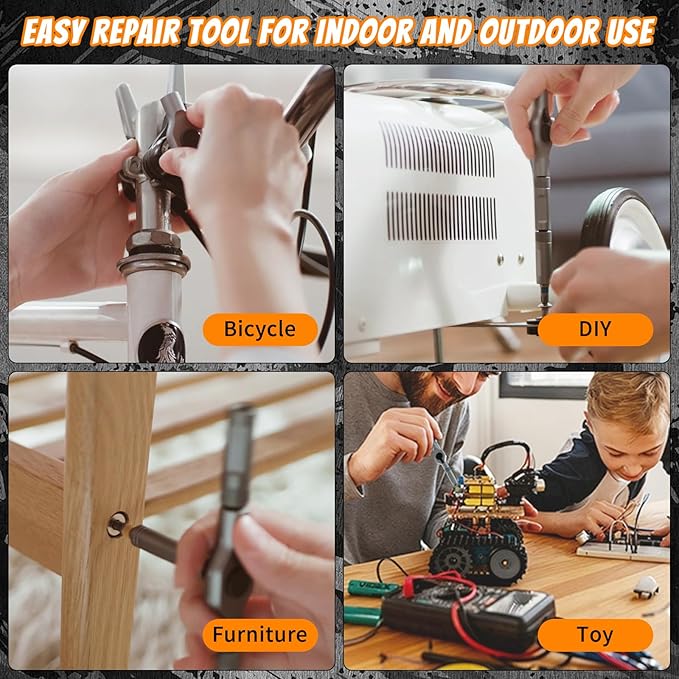 24 in 1 Magnetic Screwdriver Set, Upgrade DIY Ratchet Screwdriver Set - Image 2
