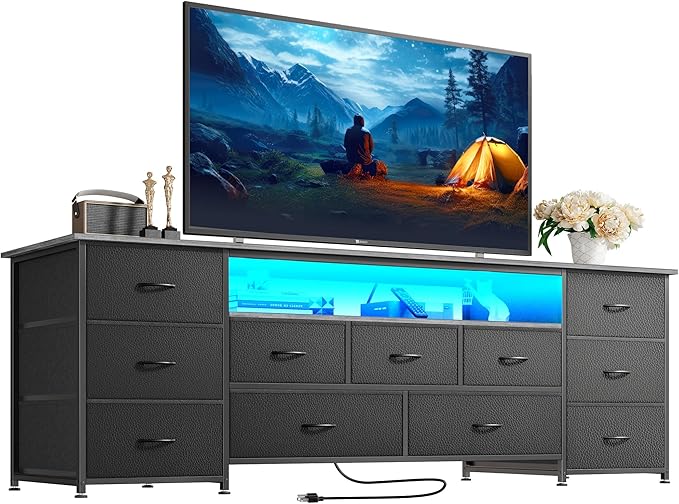 Huuger 63 Inch TV Stand for 65, 70 Inch TV, 11 Drawer Long Dresser by Huuger