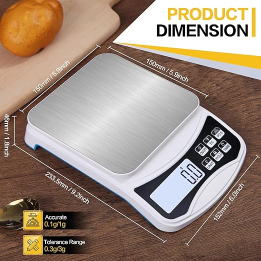Digital Lab Scale 5000g x 0.1g LCD Display Analytical Balance Jewelry Scale - Image 4