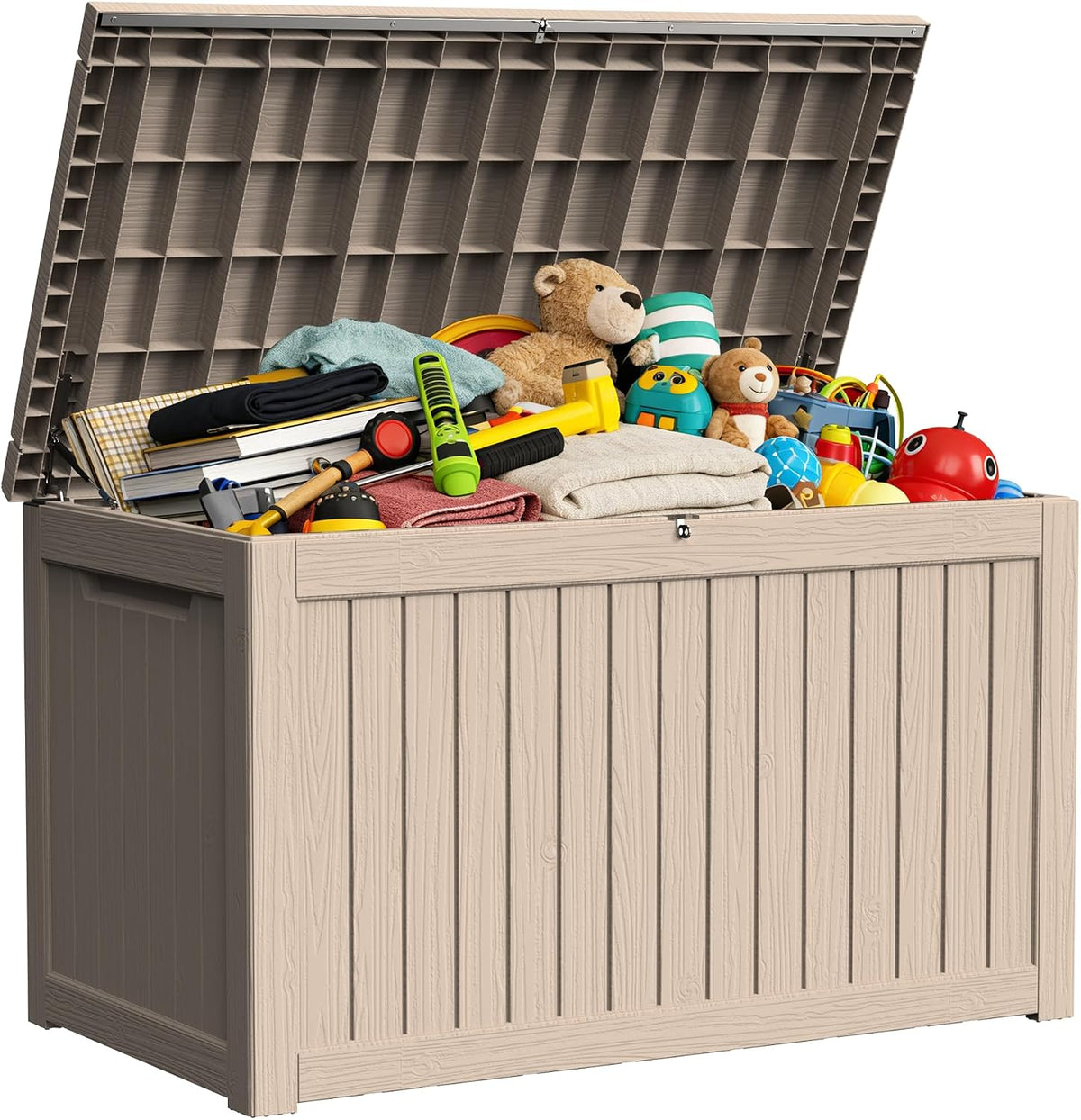 270 gallon outdoor storage box resin deck box, main product view