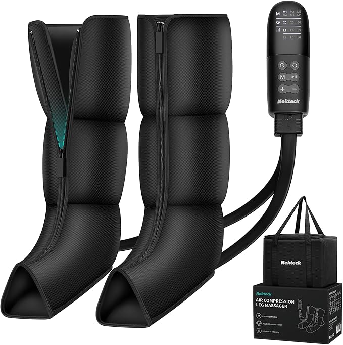 Leg Massager for Circulation and Pain Relief Air Compression Boots Massage by Nekteck