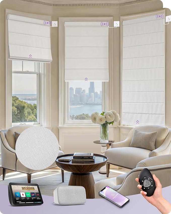 Graywind Smart Roman Shades Compatible by Graywindbeyondshading