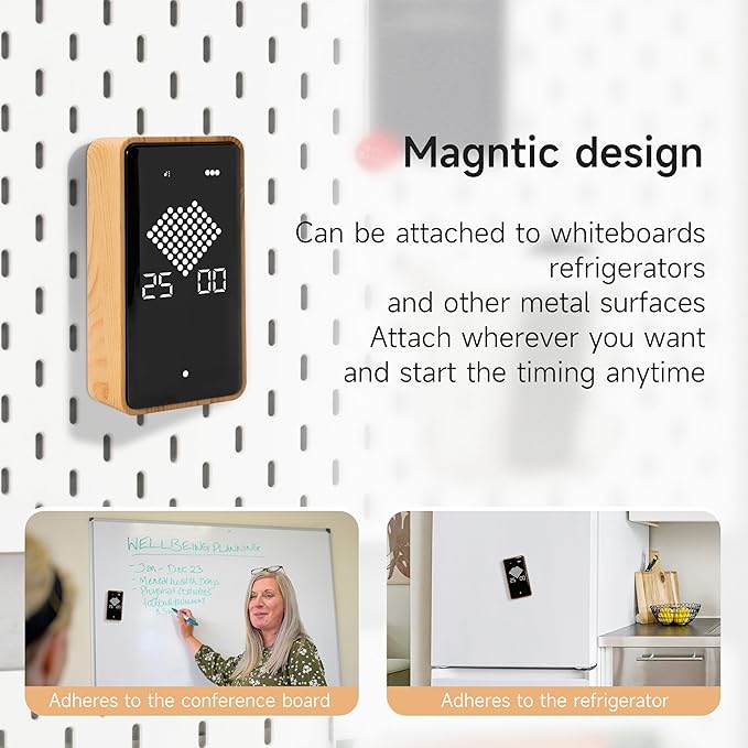 Digital Hourglass Timer, Rechargeable Magnetic Visual Timer - Image 3