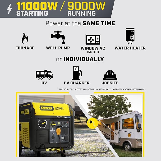 Champion Power Equipment 11, 000-Watt Wireless Remote Start Home Backup - Image 5