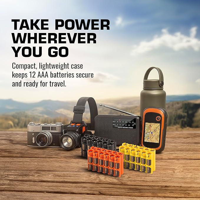 Storacell by Powerpax AAA Battery Storage Caddy, Holds 12 Batteries - Image 7