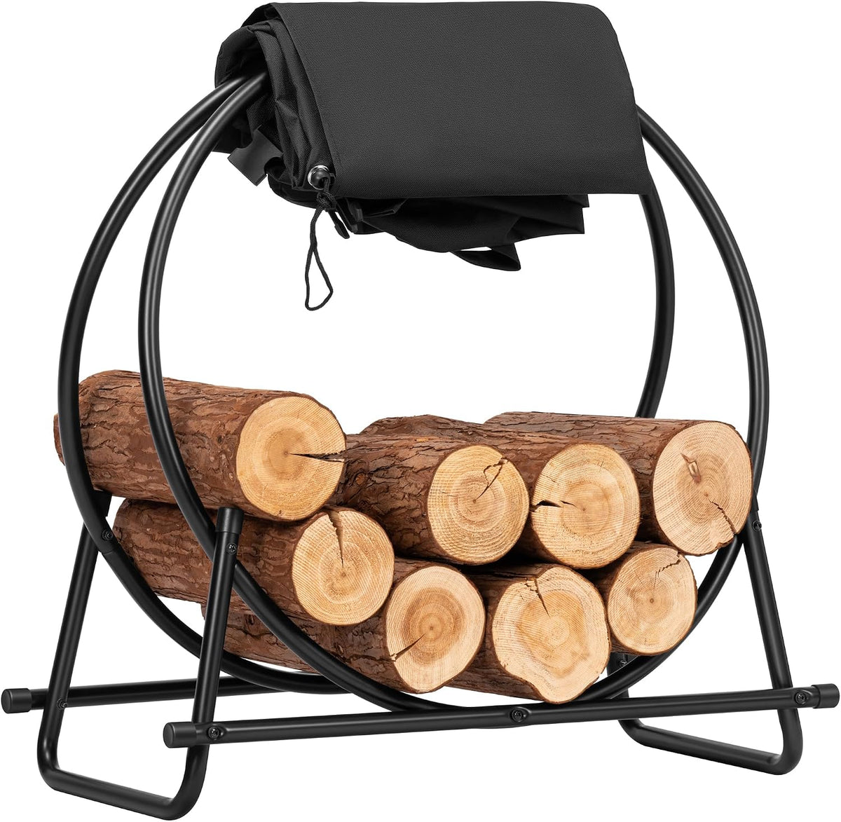 vivohome 28 inches firewood log rack hoop with, main product view