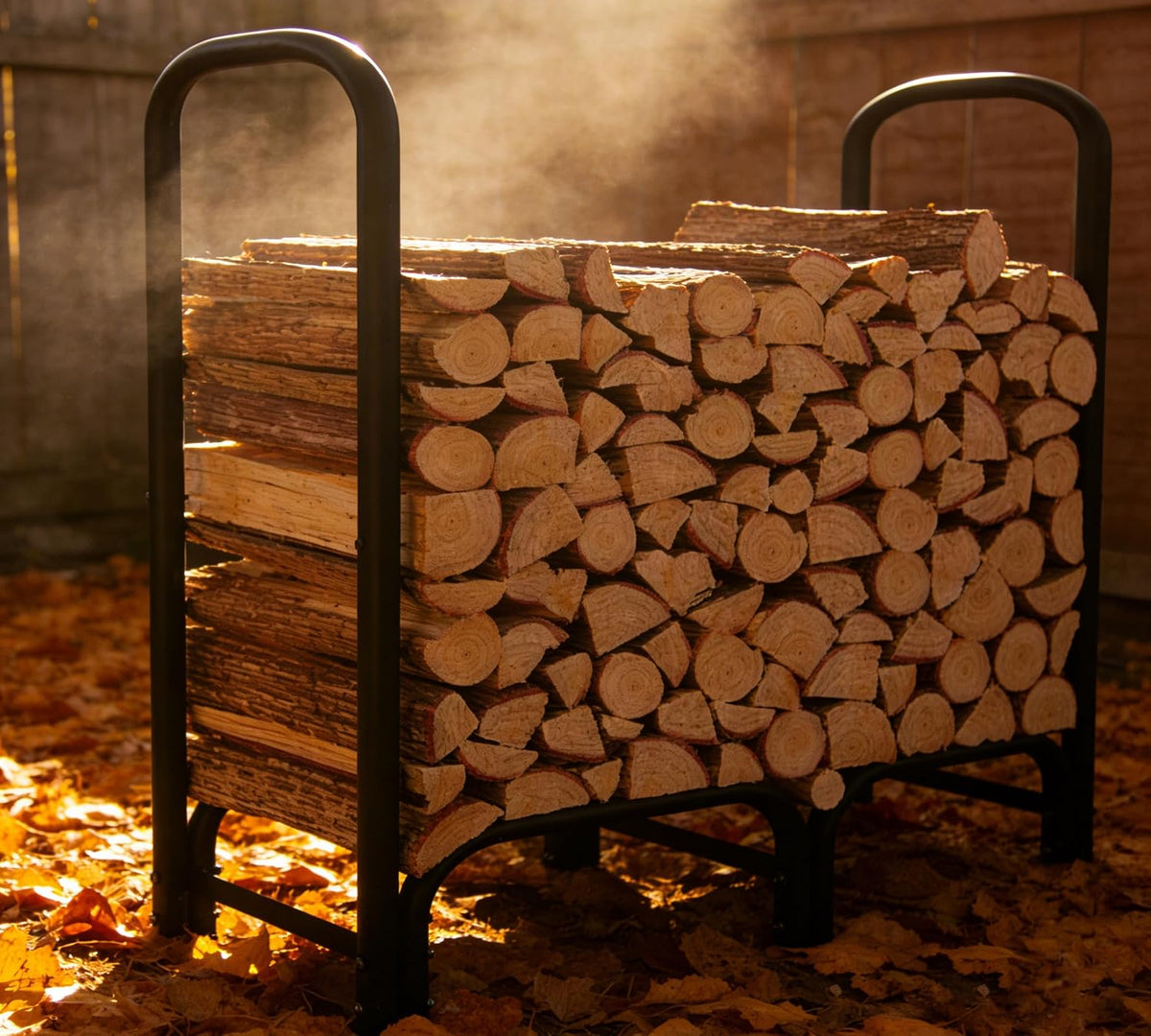 4ft firewood rack heavy duty indoor outdoor firewood, main product view