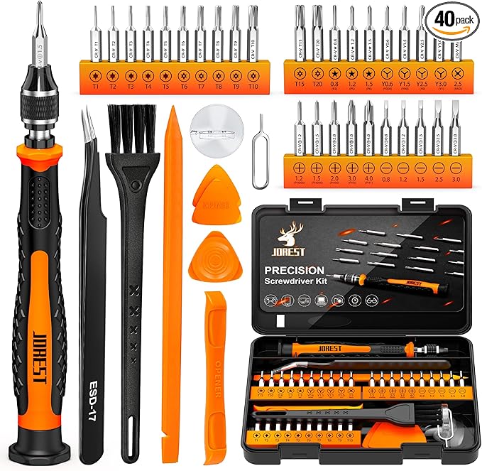JOREST 40Pcs Small Precision Screwdriver Set by Jorest