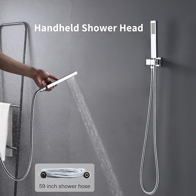 KATAIS Full Body Shower System Chrome Tempreature Display Shower Faucet Set - Image 6