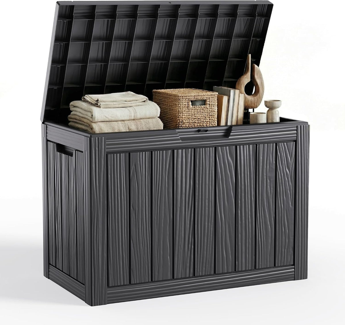 vixzen 55 gallon outdoor storage box waterproof, deck, main product view