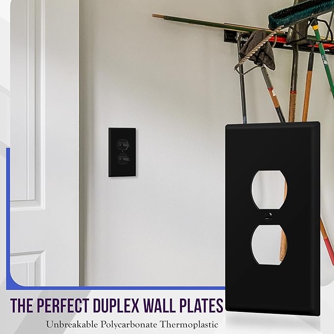 ENERLITES Jumbo Duplex Receptacle Outlet Wall Plate, Large Electrical Outlet - Image 3