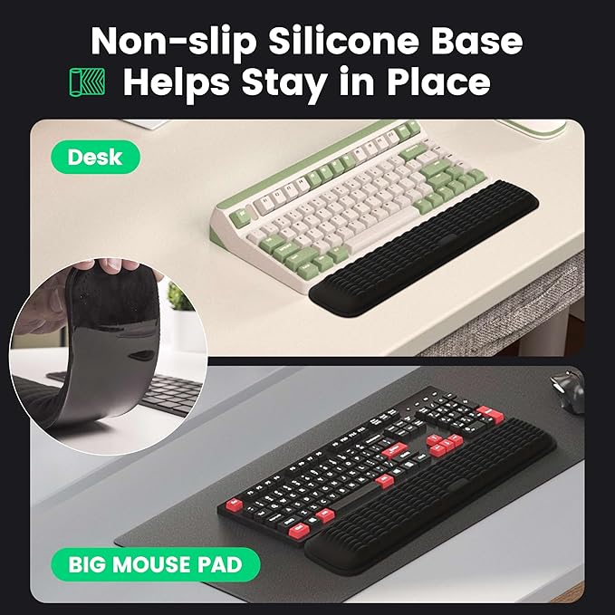 MEKASS Keyboard Wrist Rest, Soft Memory Foam Support - Image 5