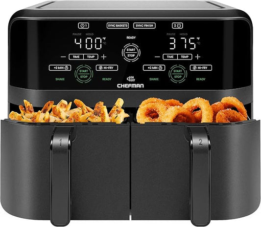 Chefman 6 Quart Dual Basket Air Fryer by Chefman