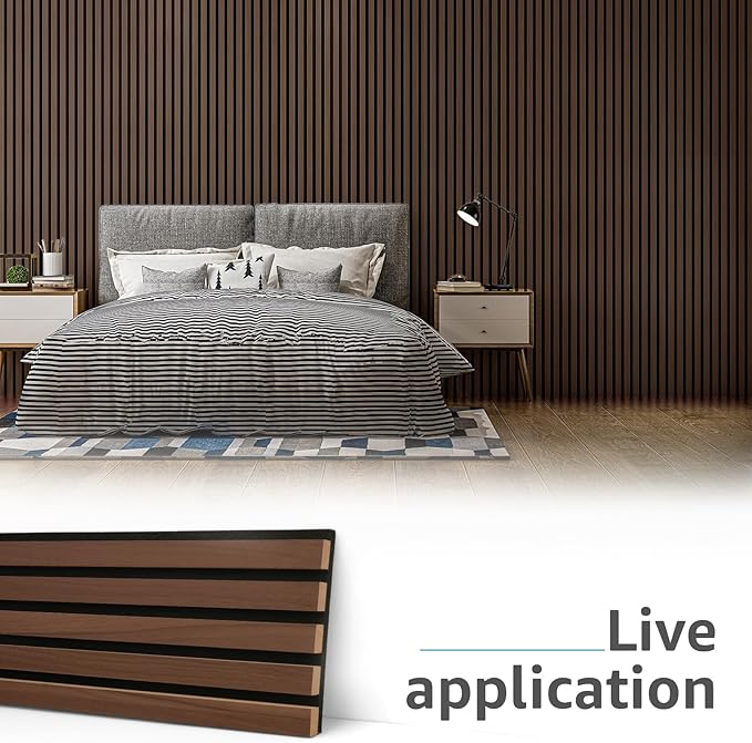 Art3d 6-Pack Acoustic Wood Slat Wall Panels - Image 2