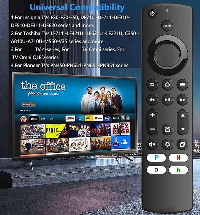 Replacement Remote Control for All Insignia TV/ToshibaTV/Pioneer TV, for Omni - Image 3