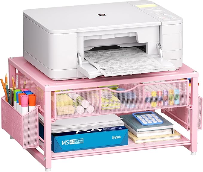 Marbrasse Metal Printer Stand for Desk by Marbrasse