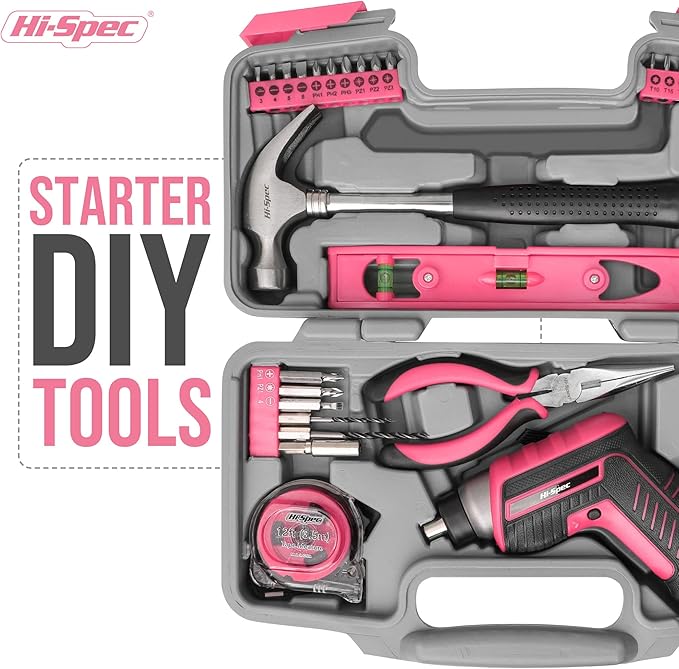 Hi-Spec 35-Piece Tool Kit with 3.6V USB Small Electric Screwdriver Set - Image 4