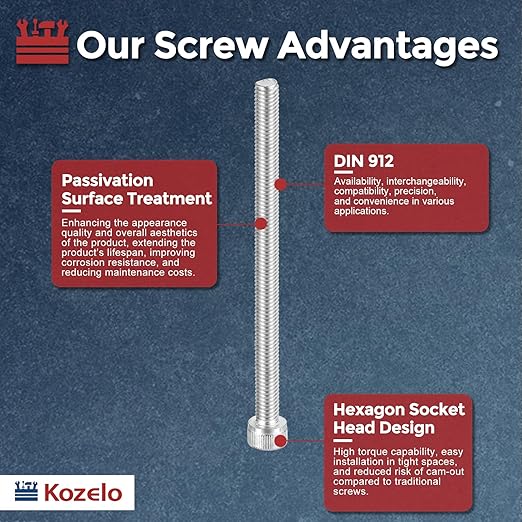 Kozelo 10pcs Socket Head Cap Screws - Image 3