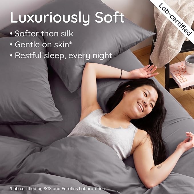 Bambaw 100% Viscose Derived from Bamboo Fitted Sheet Only, Soft Fitted Sheet - Image 4