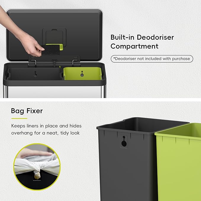 EKO EcoCasa II 36L+24L Dual Trash Can - Image 8
