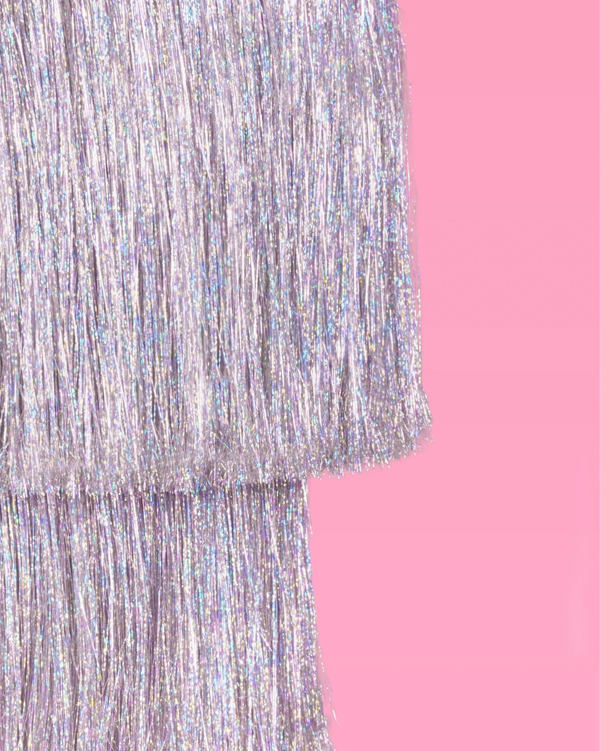 xo, Fetti Fringe Tinsel Chandelier Iridescent Silver Foil 16" | Party Decor | Bachelorette, Decorations, Birthday Photo Booth Supplies, New Years Eve, HBD