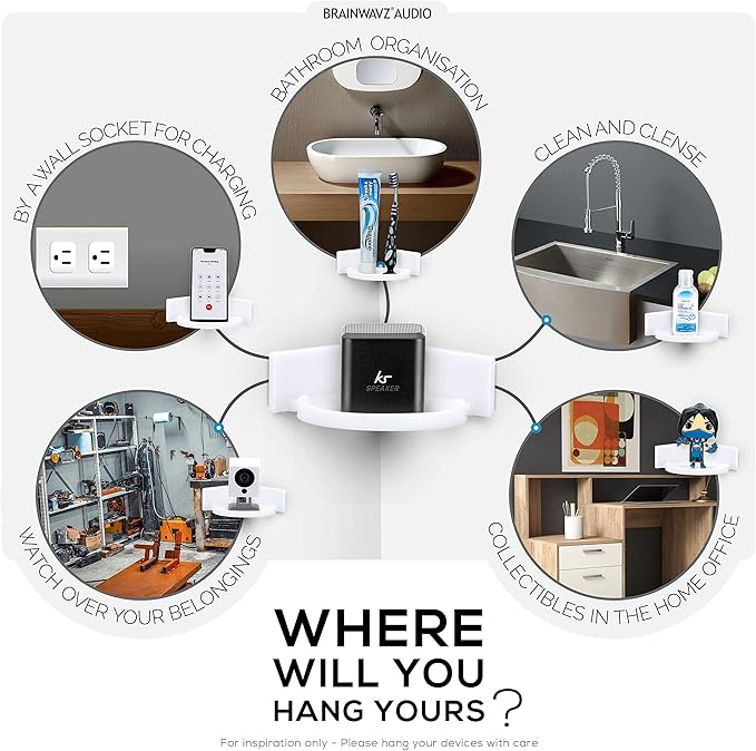 BRAINWAVZ Mini Circular Corner Shelf Mount - Image 8