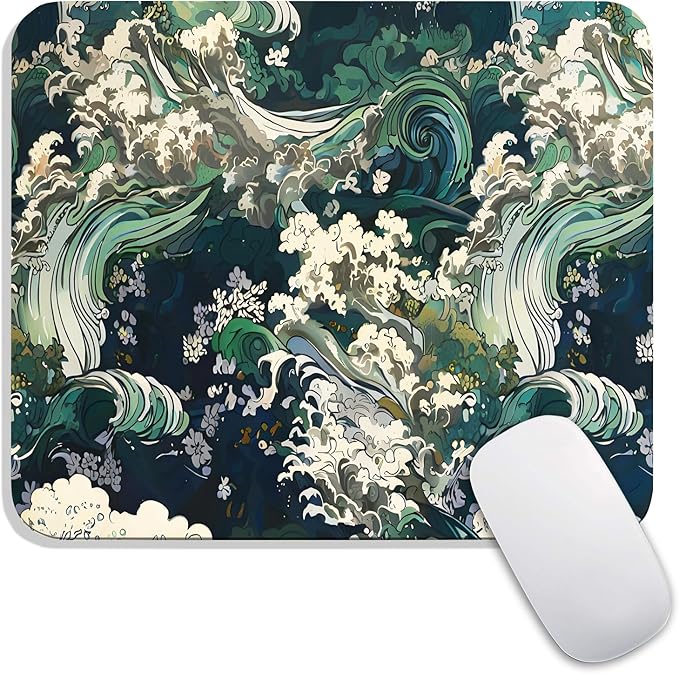 Armanza Square Mouse Pad Japanese Art, Personalized Premium-Textured Custom by Armanza