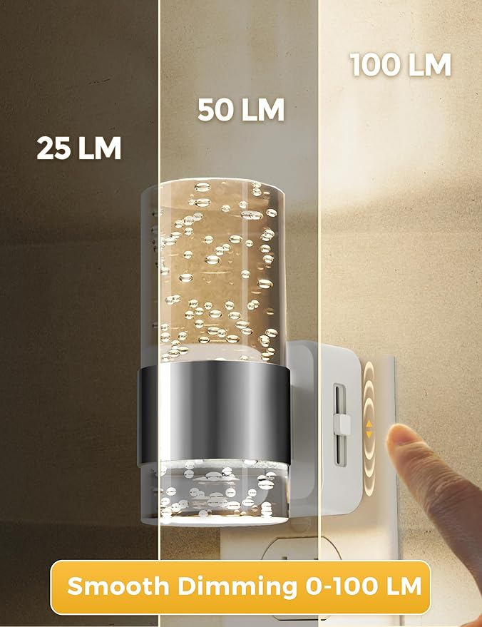 L LOHAS LED Night Light, Dimmable Night Lights Plug into Wall, Acrylic - Image 3