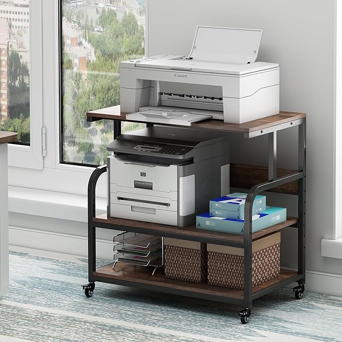Fannova 32.3" Wide Extra Large Printer Stand, 3 Tier Printer Table by Fannova