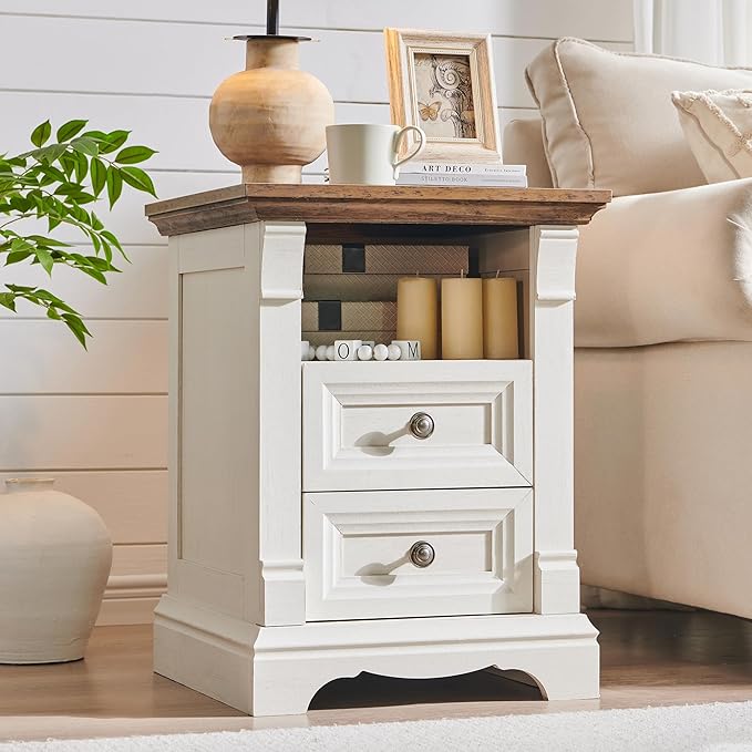 T4TREAM Farmhouse Nightstand by T4TREAMFurniture