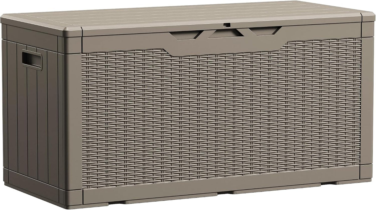 devoko 100 gallon waterproof deck box, resin large, main product view